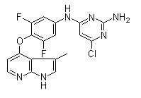 6-Chloro-N4-[3,5-difluoro-4-[(3-methyl-1H-pyrrolo[2,3-b]pyridin-4-yl)oxy]phenyl]-2,4-pyrimidinediamine